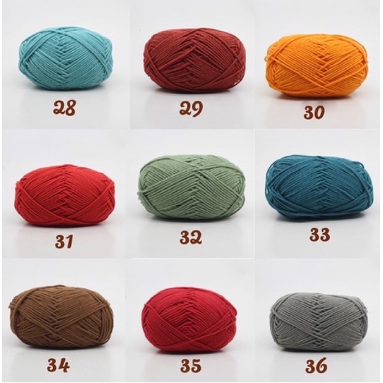 Len milk cotton 50g mác đen  - Phụ kiện làm đồ handmade