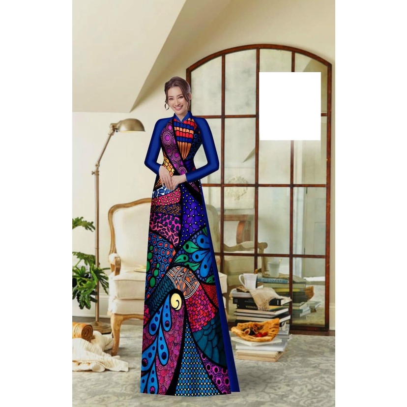Vải áo dài mẫu độc lạ, sang trọng, hoa văn 3D lạ mắt, hàng cao cấp, chất vải mềm mịn