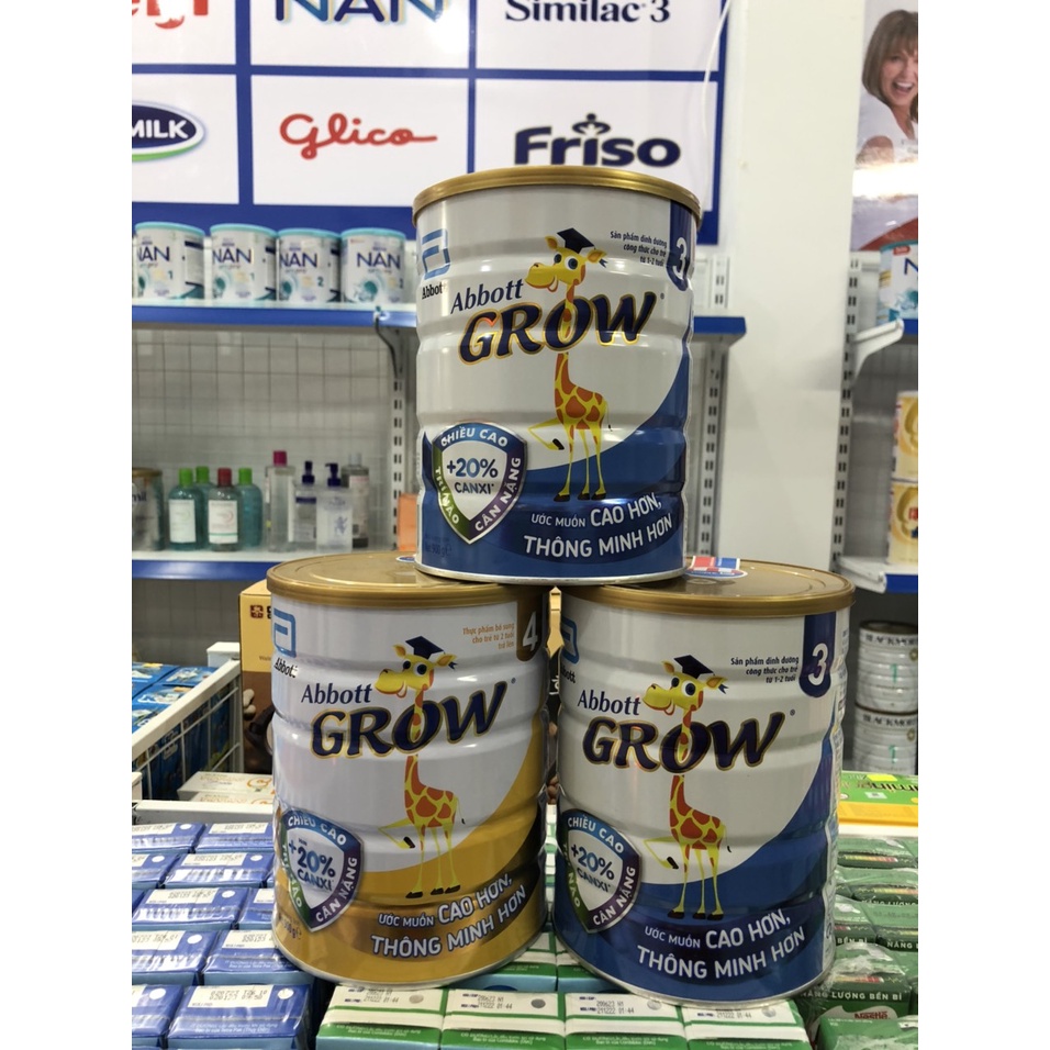 Sữa Abbott Grow số 1,2,3,3+,4 - Hỗ trợ tăng trưởng chiều cao, cân nặng, phát triển trí não cho bé