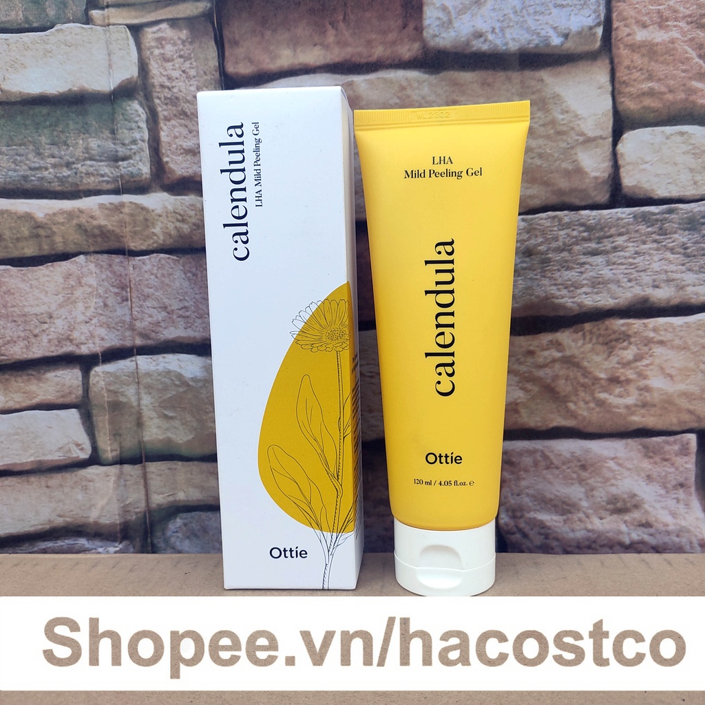 Tẩy Tế Bào Chết LHA Ottie Calendula LHA Mild Peeling Gel 120ml hong1008 Tẩy Tế Bào Chết Hoa Cúc Dịu Nhẹ