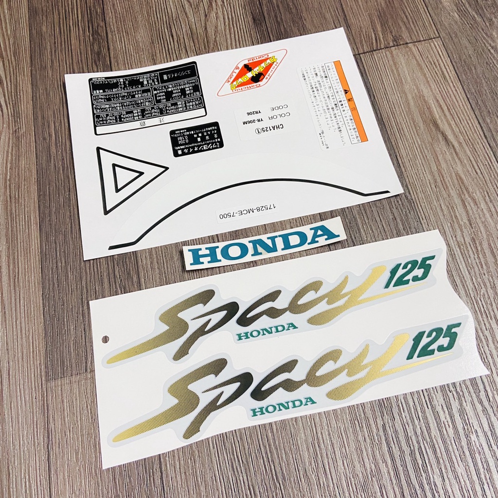 Tem Xe Thông Số Chất Lượng Cao Spacy 125, Tem 3 Lớp Siêu Bền