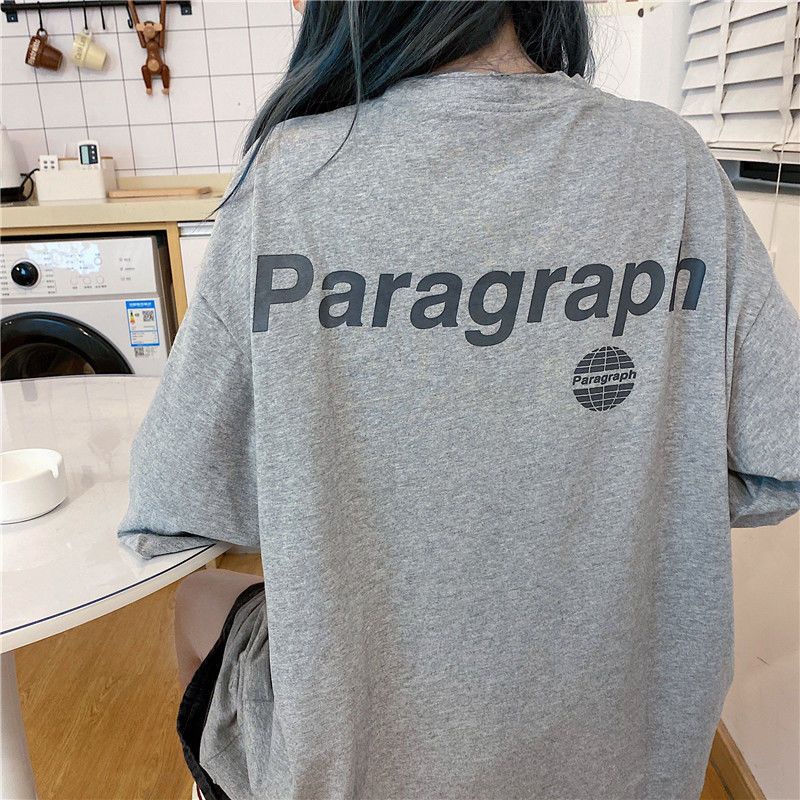 Áo Thun Ngắn Tay Dáng Rộng Thời Trang Mùa Hè Hàn Quốc Dành Cho Nữ