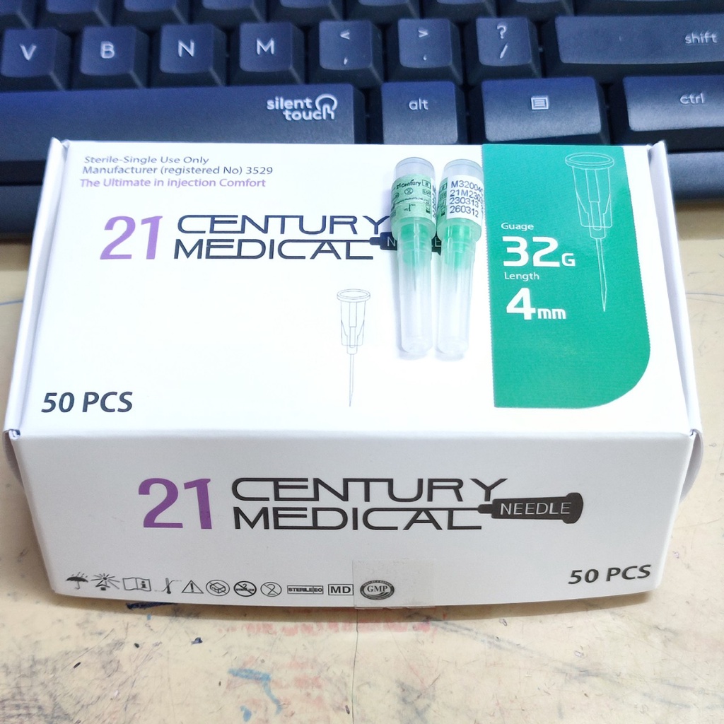 (Q1-HCM) |01 CÂY| Đầu Kim Tiêm Meso Pico Needle Hàn Quốc Chính Hãng - Kim Tiêm Căng Bóng Pico Needle 34g4mm