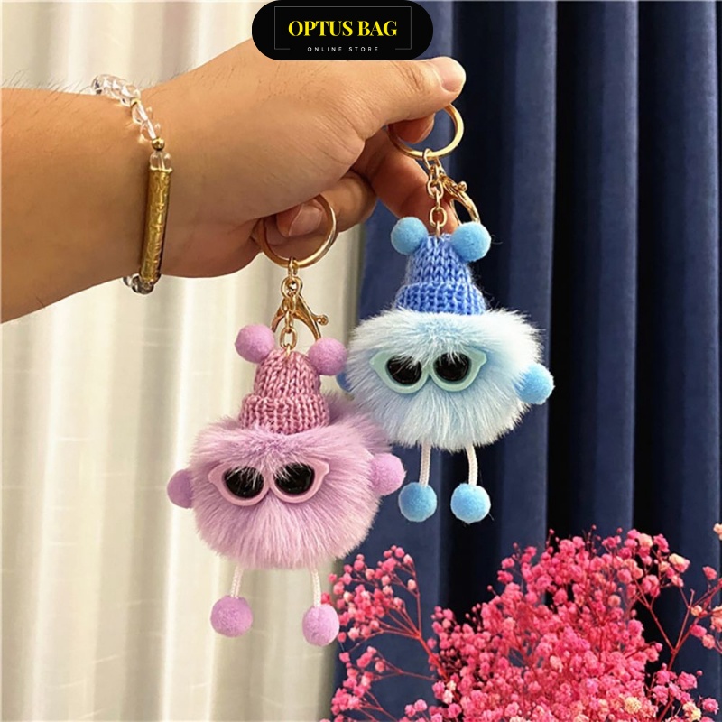 Móc Khóa Banh Xù Mini Dễ Thương