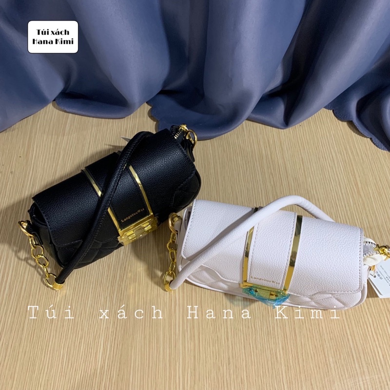 Túi đeo chéo - Kẹp nách LANGELOU WEI 2 dây đeo