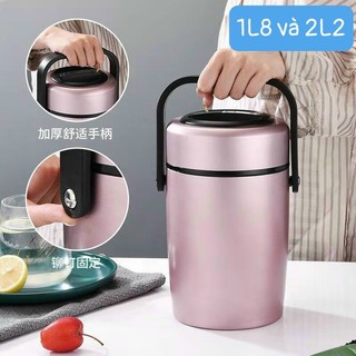 Cà mên 2 lớp inox giữ nhiệt cao cấp 2l2