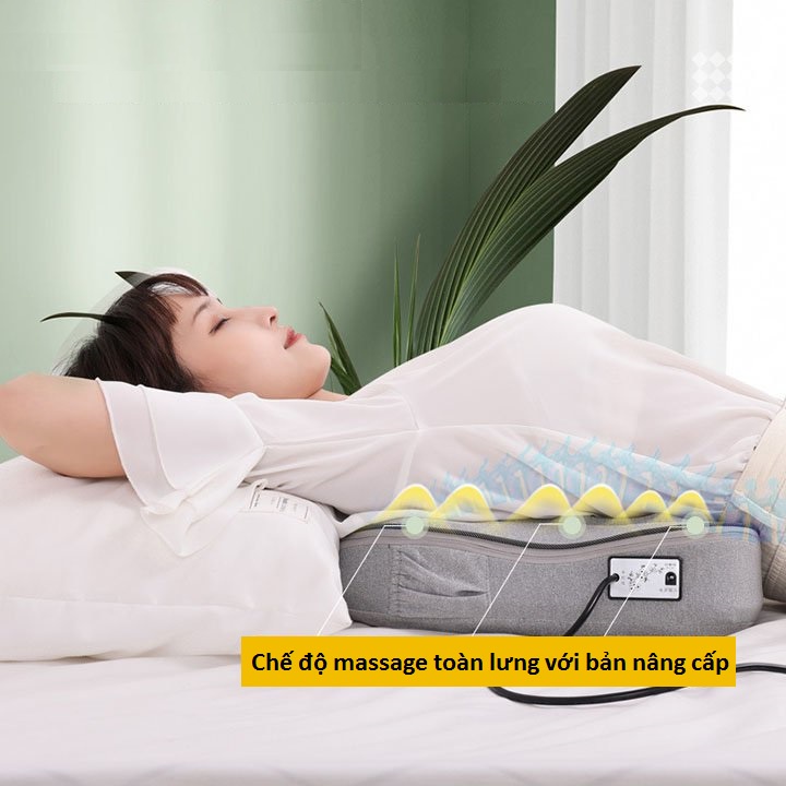 Máy Massage Lưng, Cổ, Vai Gáy BEAME, Máy Mát Xa Thắt Lưng Cao Cấp,Gối Massge Lưng Làm Giảm Mệt Mỏi Khi Phải Ngồi Lâu