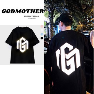( Ảnh Thật) Áo thun form rộng Unisex GODMOTHER phản quang