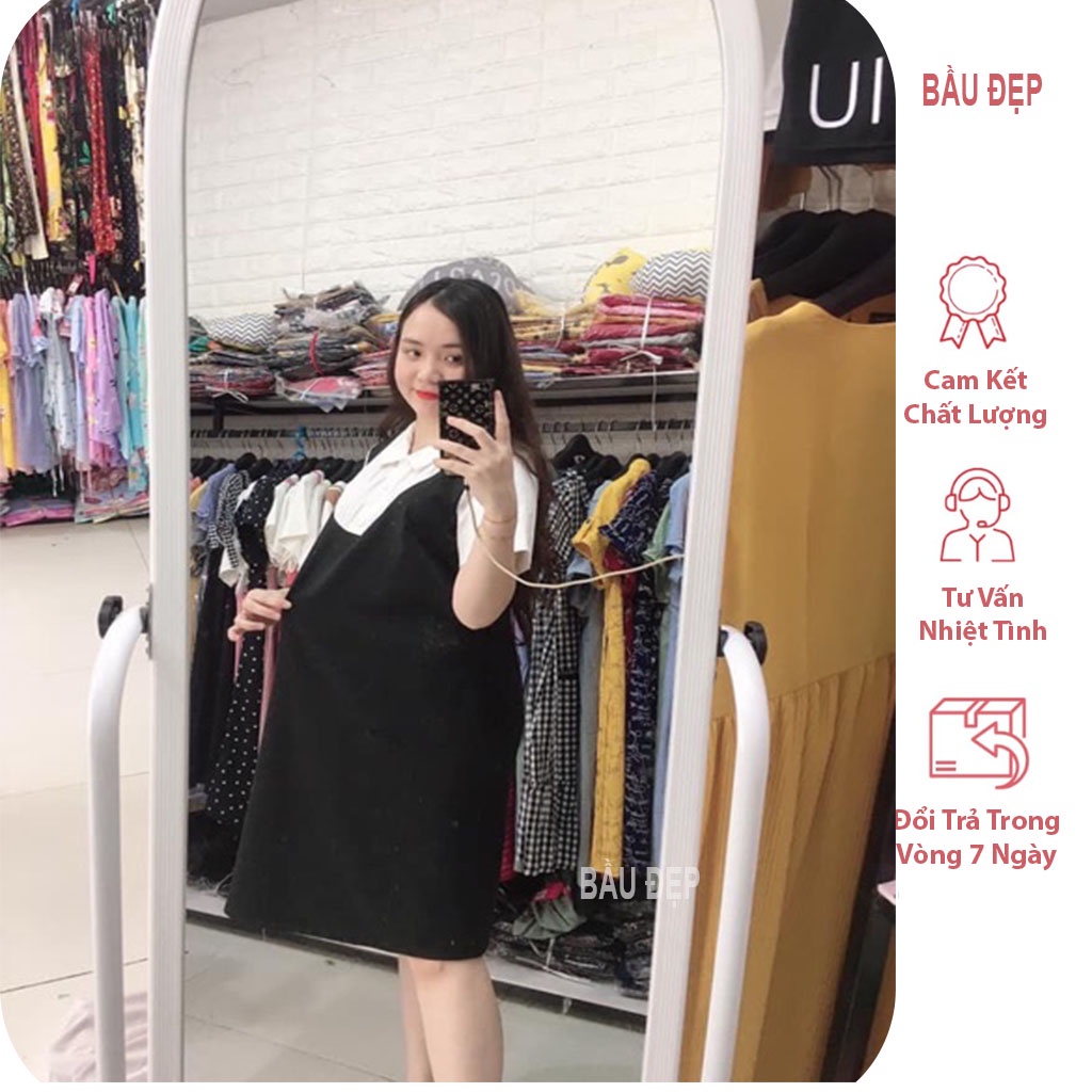 VÁY BẦU YẾM LIỀN - ĐẦM BẦU CÔNG SỞ CỔ ĐỨC DÁNG SUÔNG