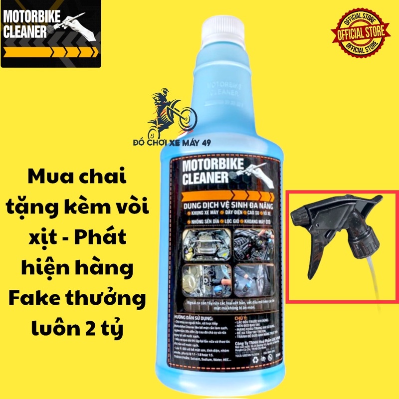 [RẺ NHẤT SHOPEE] Dung dịch tẩy rửa ĐA NĂNG Motobike Cleaner dành cho ô