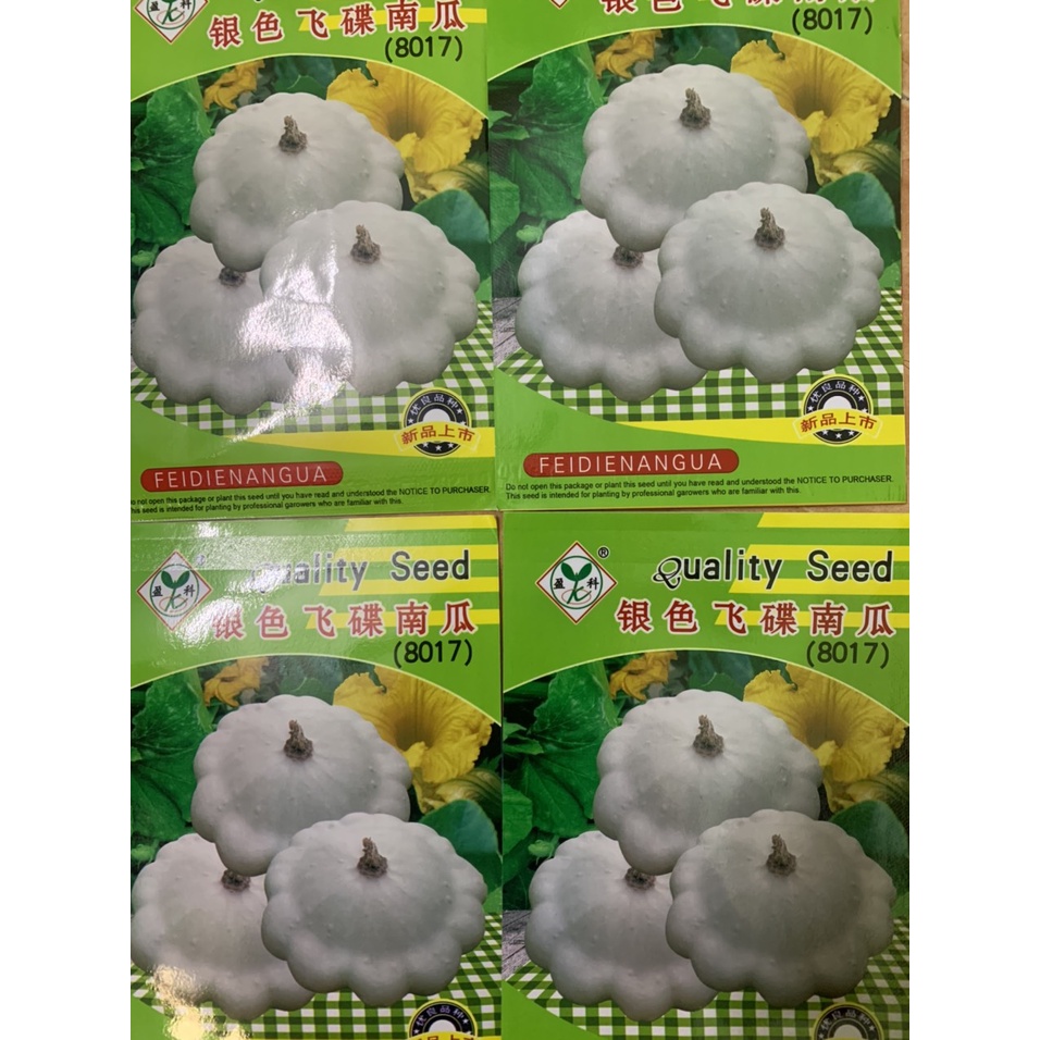 hạt giống bí đĩa bay trắng nhập khẩu đài loan nguyên bao bì