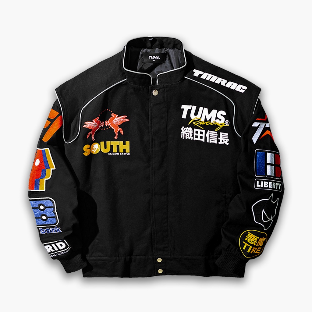 Áo khoác nam 100% cotton Tum Machines TUMS NVSCVR TEAM JACKET – BLACK