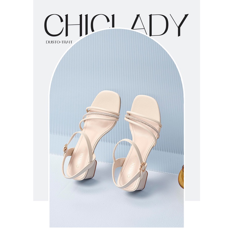 Sandal cao gót đế trụ Dusto mã 22X1028.