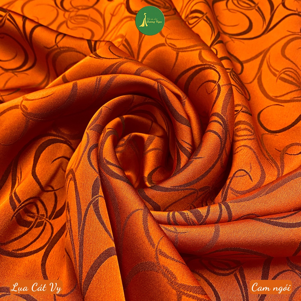Vải áo dài, vải may đầm lụa gấm Cát VY sang trọng, siêu mềm, siêu mát, khổ 1m5x2m.