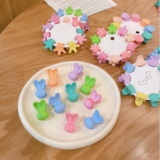Sét 10 kẹp tóc mini nhiều màu cho bé gái