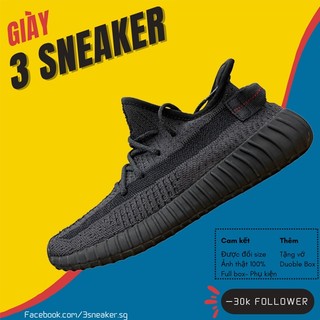 Giày y 350 v2 static black, yz 350 đen phản quang; fullbox, full phụ kiện
