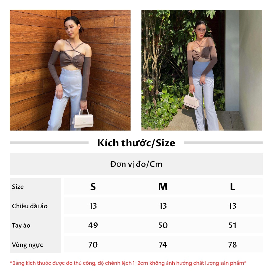 Áo croptop dài tay một vai thời trang hở lưng gợi cảm ngắn rốn áo nữ kiểu INS Phong Cách Âu Mỹ Mùa Hè 2023 | BigBuy360 - bigbuy360.vn