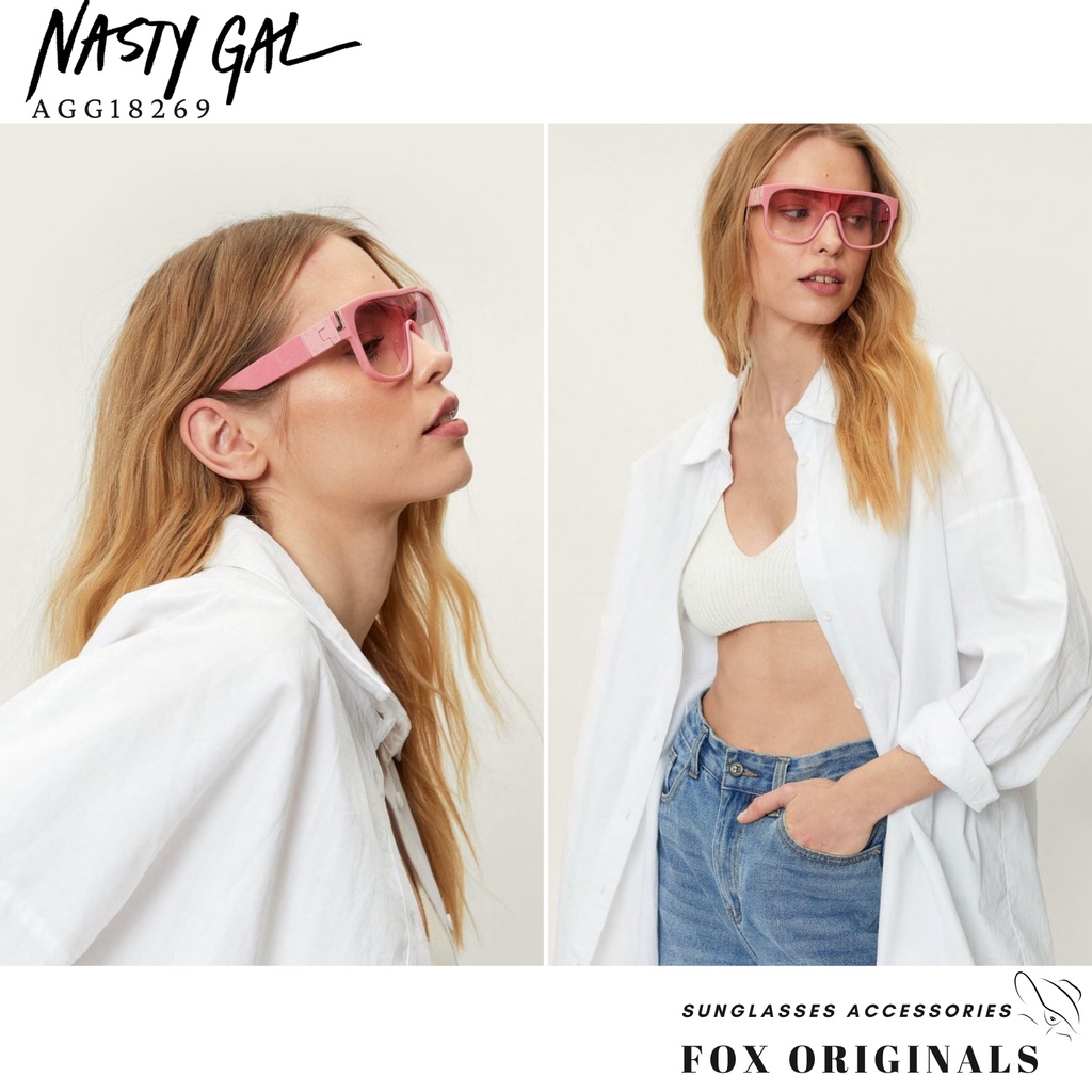Mắt kính mát thời trang nữ 𝐍𝐚𝐬𝐭𝐲 𝐆𝐚𝐥 𝐀𝐆𝐆𝟏𝟖𝟐𝟔𝟗 chính hãng chống tia UV gọng vuông bản to phong cách