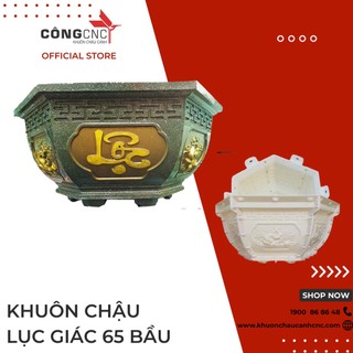 Khuôn đúc chậu cảnh abs lục giác 65 không chân đôn