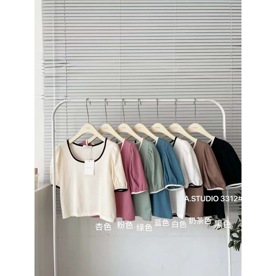 Áo pull croptop tay bồng (3036)