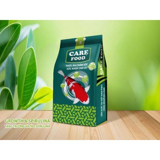 Thức ăn Cá Koi Cám Care food Tăng trưởng- Tảo: Giúp cá nhanh lớn lên màu tự nhiên sáng đẹp: bao 5kg