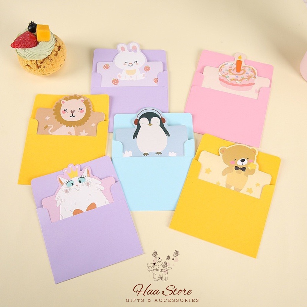 Thiệp chúc mừng sinh nhật, chúc may mắn, đầy tháng, giáng sinh, mùng 1 tháng 6 hình dễ thương
