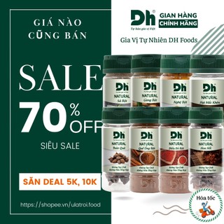 Bột Nghệ Gừng Điều Đỏ Quế Hồi Sả Thảo Quả Mắc Khén Ngò Tiểu Hồi Gia Vị Nấu Ăn Natural DH Foods Bếp Ulatroi 30g