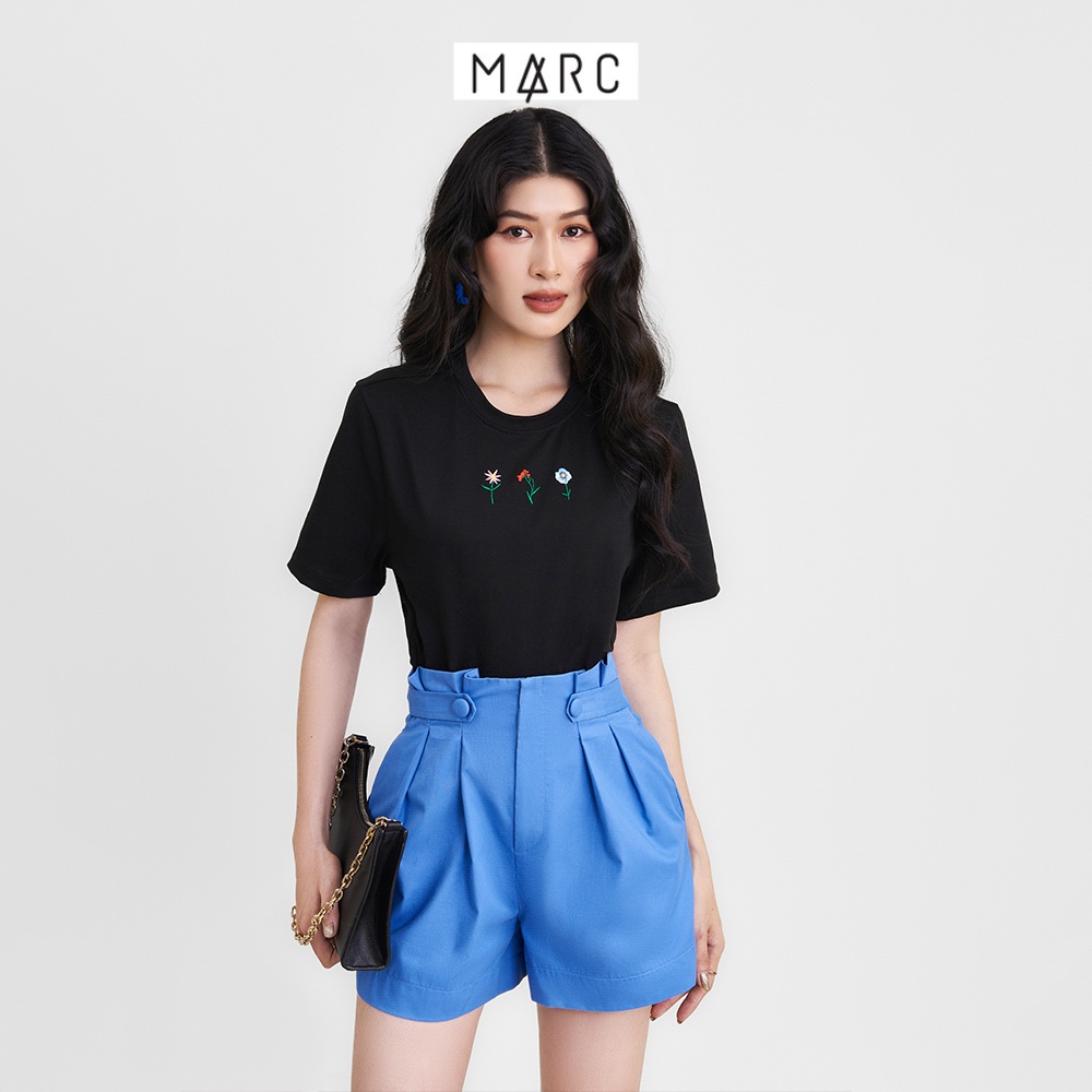 Quần short nữ MARC FASHION lưng cao 2 nút tab CBHN039922