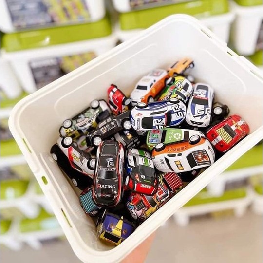 [Đam Mê Đời Trai] Bộ Sưu Tập 30 Mô Hình Ô Tô Đồ Chơi Dây Cót Bánh Đà Tặng Kèm Hộp Đựng