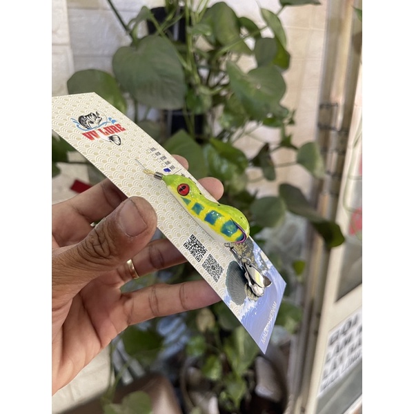 Nhái hơi LƯỠI ĐỘ Frog VV55, 2 thìa, run lắc , action siêu mạnh,rất nhạy.Ư