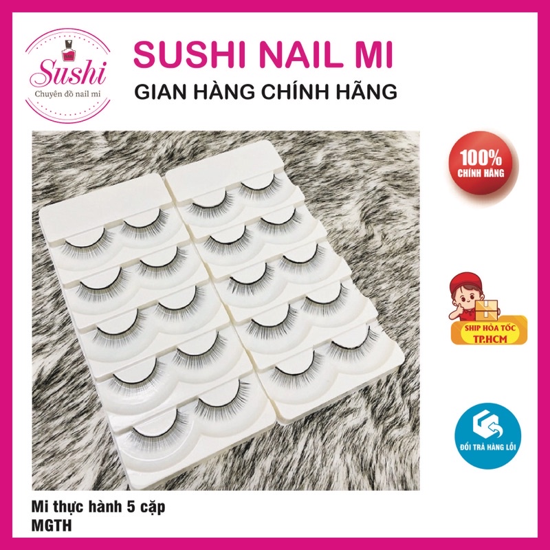 Mi giả tập nối đầu ma nơ canh dành cho học viên thực hành - Sushi Nail Mi