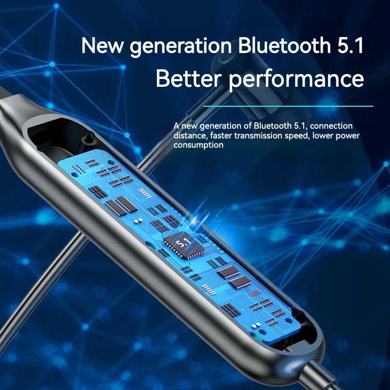 Tai Nghe Nhét Tai Đeo Cổ OKSJ-A4p Tai nghe bluetooth thể thao Bluetooth Không Dây Chơi Nhạc MP3