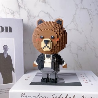 Mô hình lắp ráp gấu brown - thỏ pony