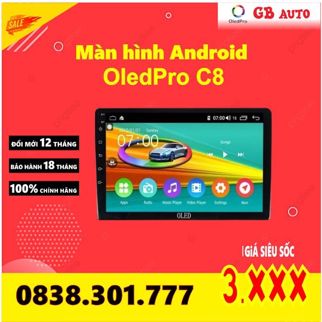 Màn Hình DVD Android ô tô OLED C8 New Chính Hãng OLED, Bảo Hành Điện Tử 18 Tháng
