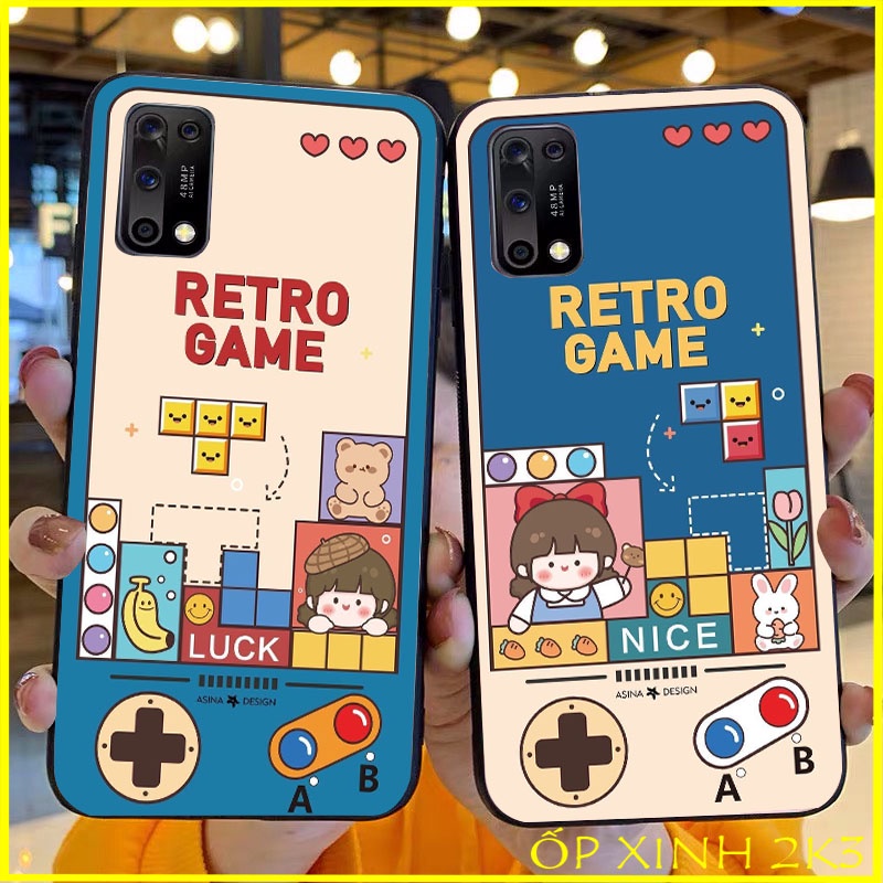 Ốp silicon in OX7 RETRO Oppo A15 A15s A1k A3s A5s F1s F5 F7 F9 F11 F11 pro F3 A5 2020 A9 2020