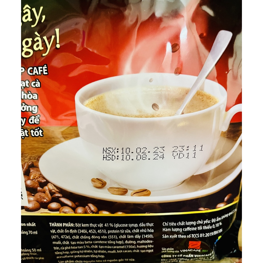 Cà phê hòa tan 3 trong 1 Wakeup - cafe Sài Gòn túi