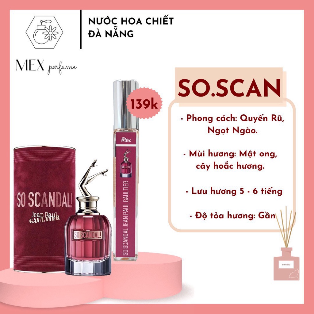 Nước Hoa Nữ So Scandal Bản Chiết 10ml Nước Hoa Dùng Thử Jean Paul Gaultier Scandal - SP001542
