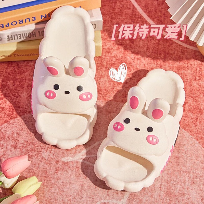 Dép quai ngang hình thỏ cho bé cute hột me hot trend - TT444