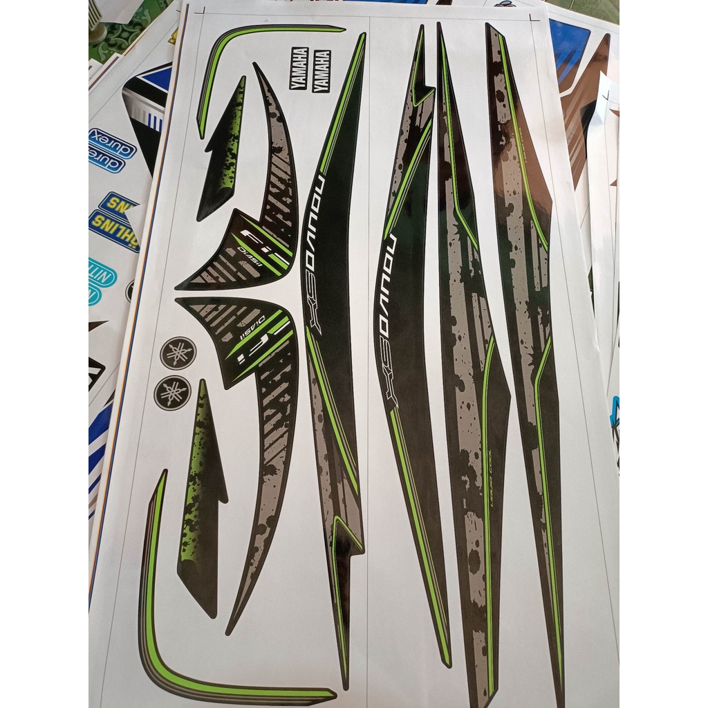 Tem rời nouvo 5 SX đen chỉ xanh non