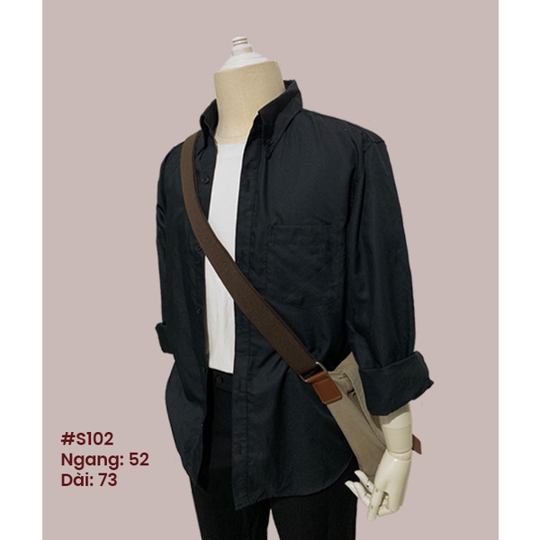 Sơ mi khoác ngoài basic