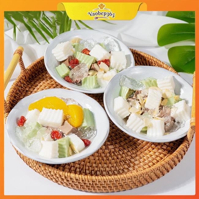 Sét Nguyên Liệu Làm Chè Khúc Bạch Long Nhãn Thạch 3 vị