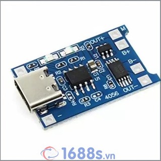 Mạch Sạc Pin TP4056 cổng USB micro B / Type C (Có / Không IC bảo Vệ ) - 1688s.vn