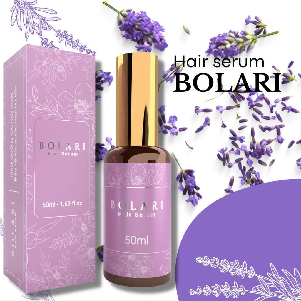Tinh Dầu BOLARI SASABA Chai 50ml Siêu Phục Hồi Tóc Hư Tổn Khô Xơ Chẻ Ngọn, Hương Thơm Quyến Rũ Thơm Ngọt Ấm