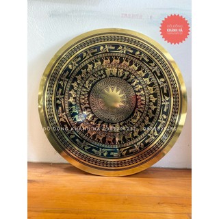 Tranh Mặt Trống Đồng bằng đồng vàng - Mặt trống đk 40cm