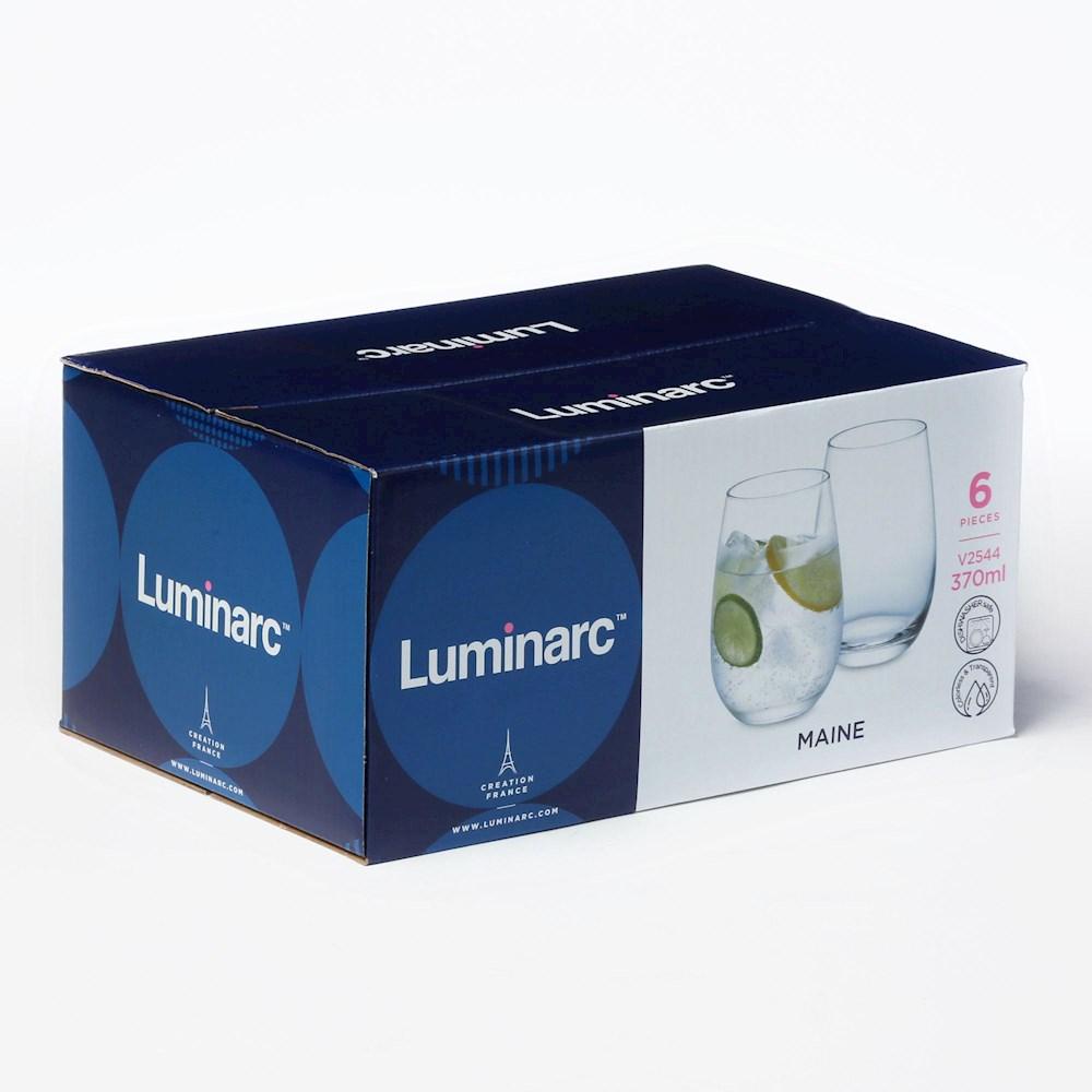 Ly Thủy Tinh Luminarc Maine 370ml - Loại Cao L2544 | Phân Phối Chính Hãng