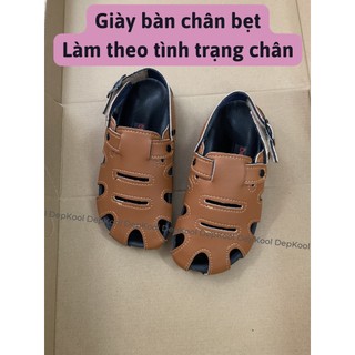 Giày bít mũi - Bàn chân bẹt - Làm theo tình trạng chân