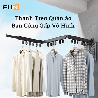 Giá phơi chăn mền gắn tường ban công có thể gấp gọn đa năng dùng trong nhà