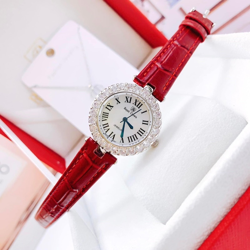 Đồng hồ Royal Crown 6305 dây da