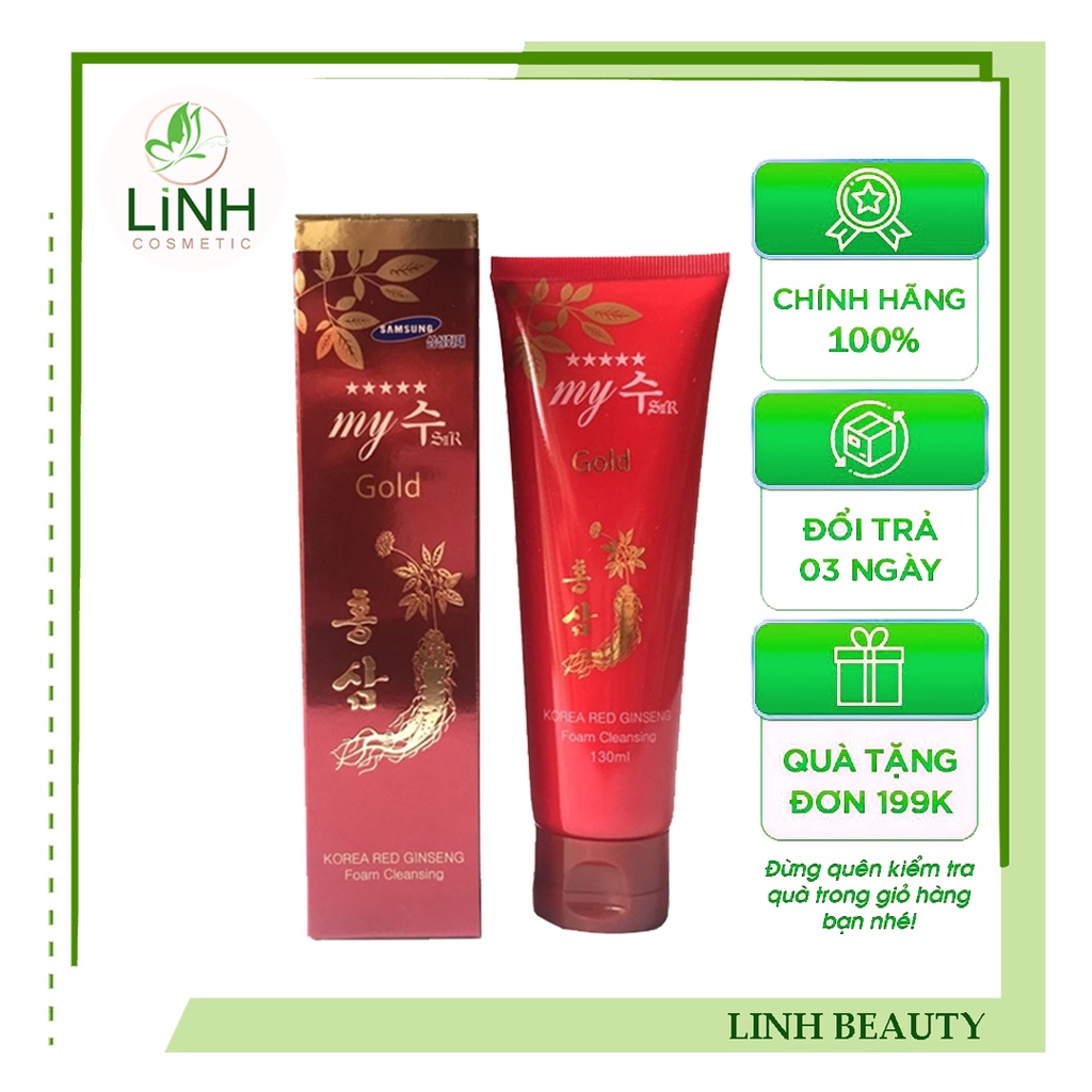 Sữa rửa mặt sâm đỏ Hàn Quốc – korea red ginseng