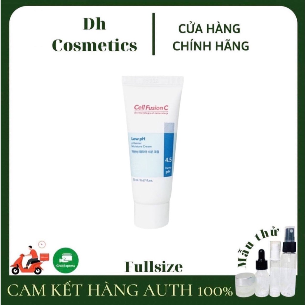 Kem Dưỡng Phục hồi da &amp; Toner Dưỡng Da Cell Fusion C Low pH Dhcosmetic